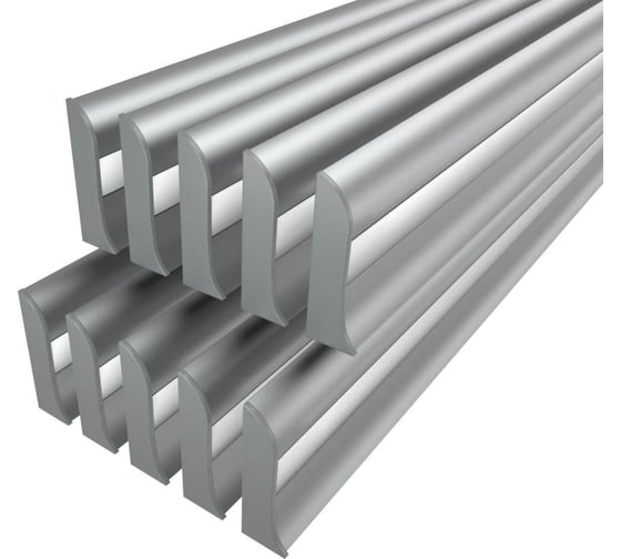 Изображение товара Комплект профиля Ledcraft LC-LPL1650M16-2x10Silver 10 шт, серебро (2м профиль+2м рассеиватель+2 заглушки) 1616240673