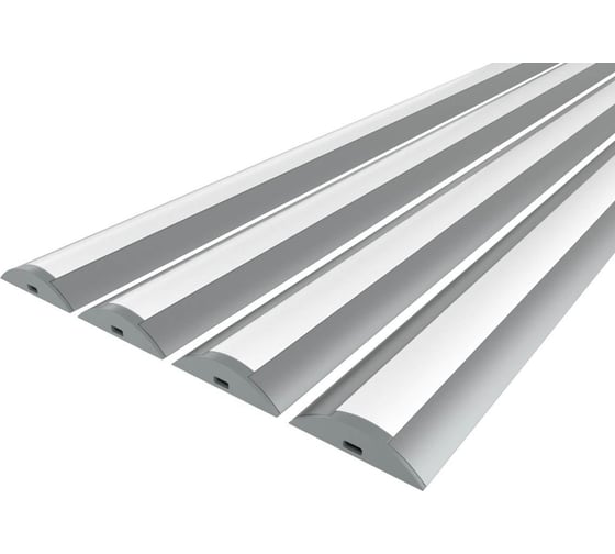 Изображение товара Комплект профиля Ledcraft LC-LPP0636M16-2x4Silver 4 шт, серебро (2м профиль+2м рассеиватель+2 заглушки) 1616240361