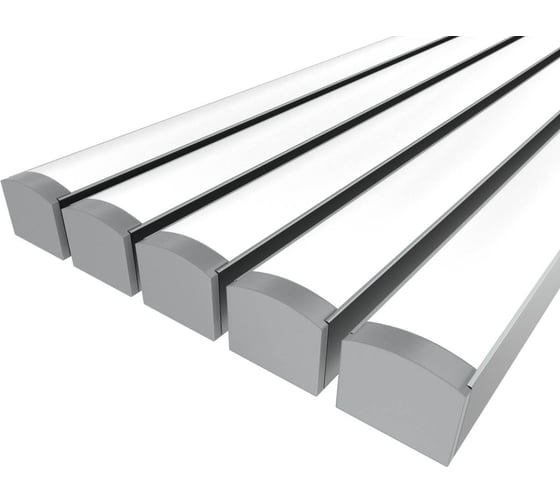 Изображение товара Комплект профиля Ledcraft LC-LPS1216M16-3x5Silver 5 шт, серебро (3м профиль+3м рассеиватель+2 заглушки+4 крепежа) 1616340503