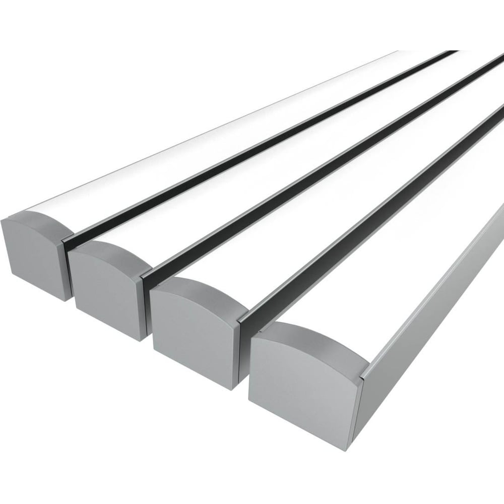 Изображение товара Комплект профилей Ledcraft LC-LPS1216M16-2x4Silver для подсветки натяжных потолков ниш и стен 4 шт