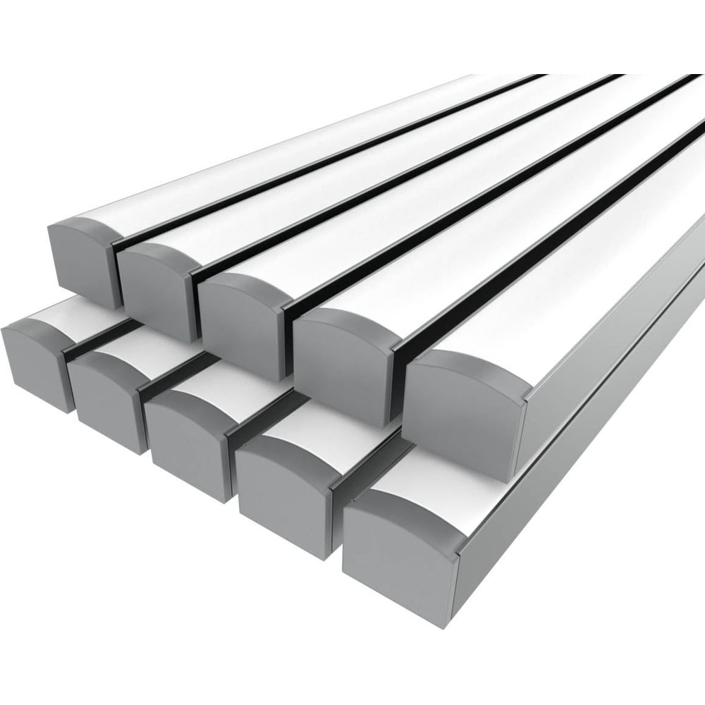 Комплект профиля Ledcraft LC-LPS1216M16-3x10Silver 10 шт, серебро (3м профиль+3м рассеиватель+2 заглушки+4 крепежа) 1616340661
