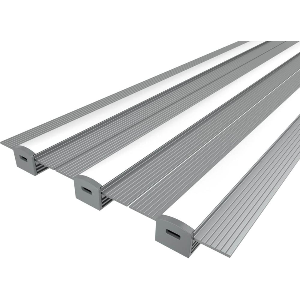 Изображение товара Комплект профиля Ledcraft LC-LPSH1246M16-2x3Silver 2м для встраиваемого освещения