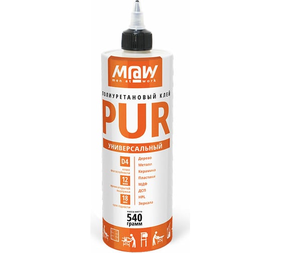 Изображение товара Клей полиуретановый Men at Work PUR универсальный 540 гр 56858
