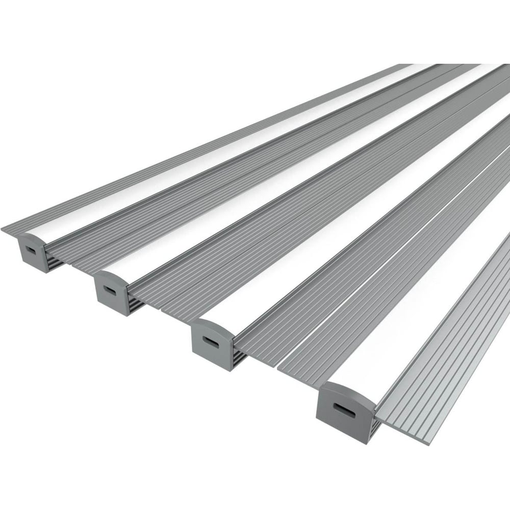 Изображение товара Комплект профилей Ledcraft LC-LPSH1246M16-2x4Silver 2м для подсветки натяжных потолков и ниш