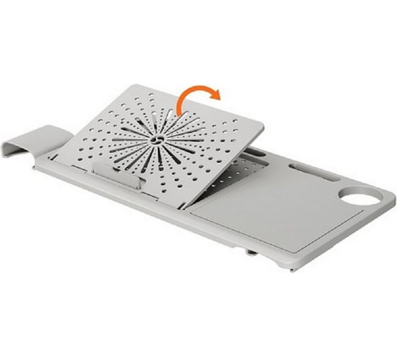 Изображение товара Съёмный ноутбучный столик для кресла FoxGear NETZ NTray, FG-NTR-GY