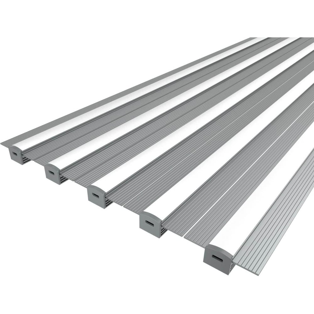 Изображение товара Комплект профиля Ledcraft LC-LPSH1246M16-3x5 серебро 3м для встроенной подсветки