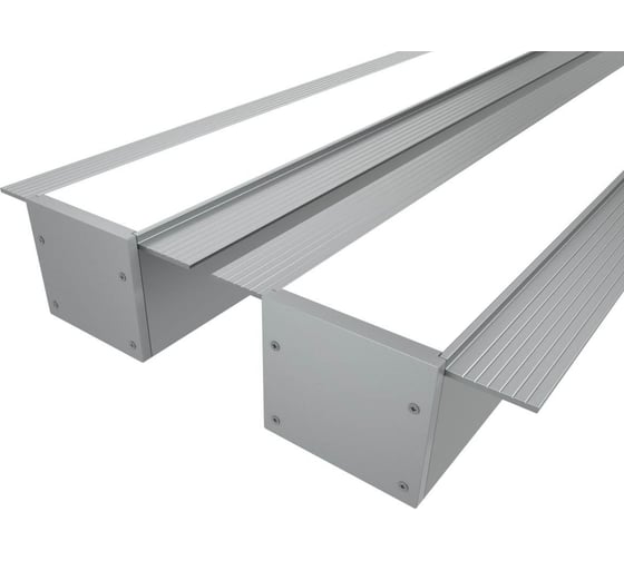 Изображение товара Комплект профиля Ledcraft LC-LPSH3265M34-2x2Silver 2 шт, серебро (2м профиль+2м рассеиватель+2 заглушки+комплект шурупов) 1616240144