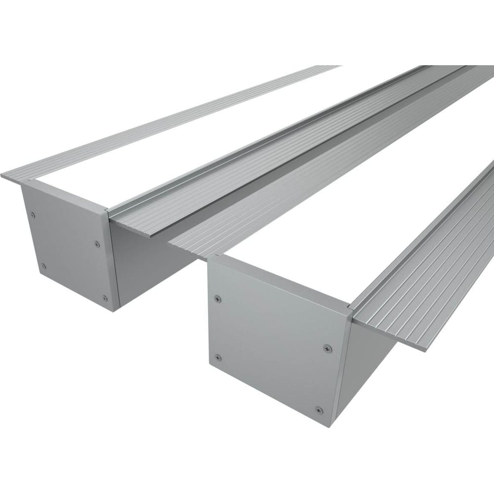 Изображение товара Комплект профиля Ledcraft LC-LPSH3265M34-3x2Silver 3м для подсветки с рассеивателем