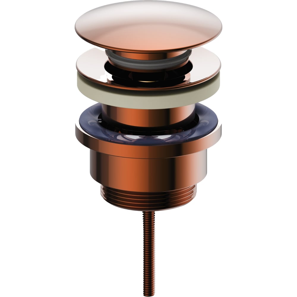 Изображение товара Донный клапан для раковины Wonzon & Woghand 1 1/4 розовое золото modern