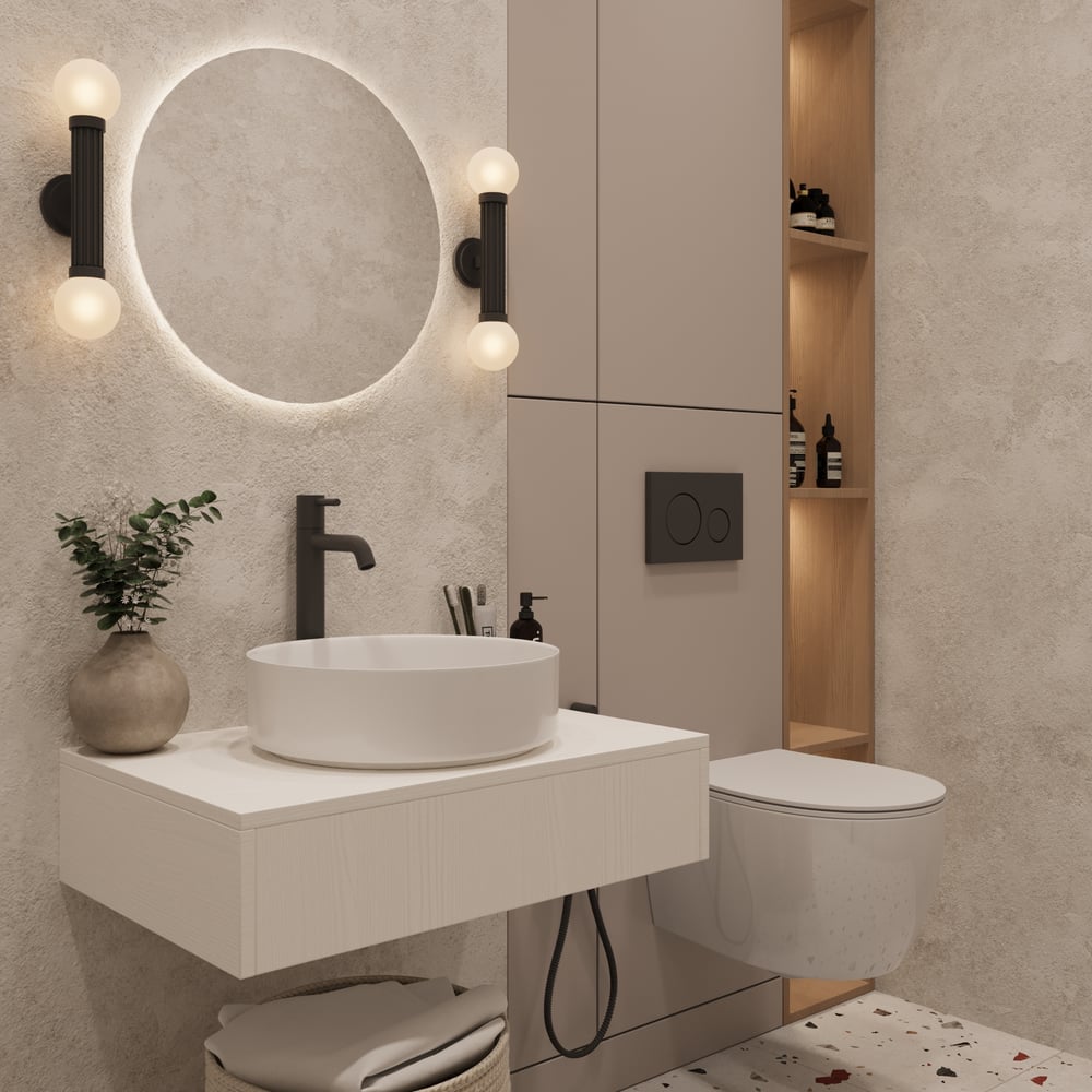 Раковина накладная на столешницу Oliveeka 305-305 белая 9514A