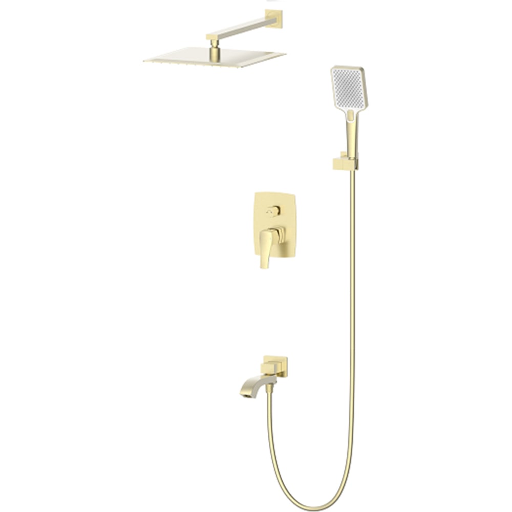 Изображение товара Душевая система встраиваемая Wonzon & Woghand FLEX Брашированное золото WW-88939072-BG