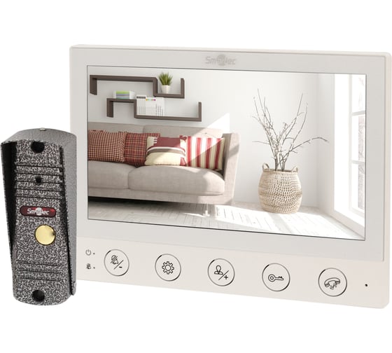 Изображение товара Комплект Smartec ST-MS607HS-WT белый монитор видеодомофона 7 AHD и панель вызова 1080P smkd0696.1