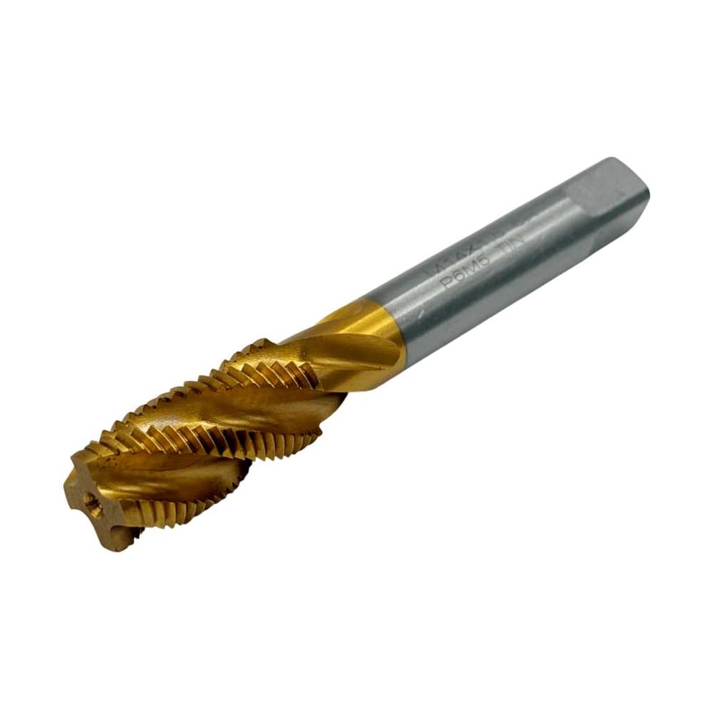 Изображение товара Метчик машинно-ручной TORNERI М 14x1.5 Р6М5 ГОСТ 17933-72 с покрытием TiN