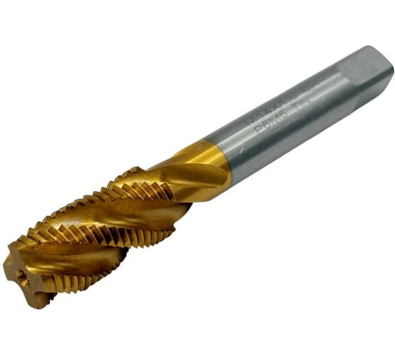 Изображение товара Метчик машинно-ручной TORNERI М 14x1.5 Р6М5 ГОСТ 17933-72 с винтовой канавкой с покрытием TiN Т025918