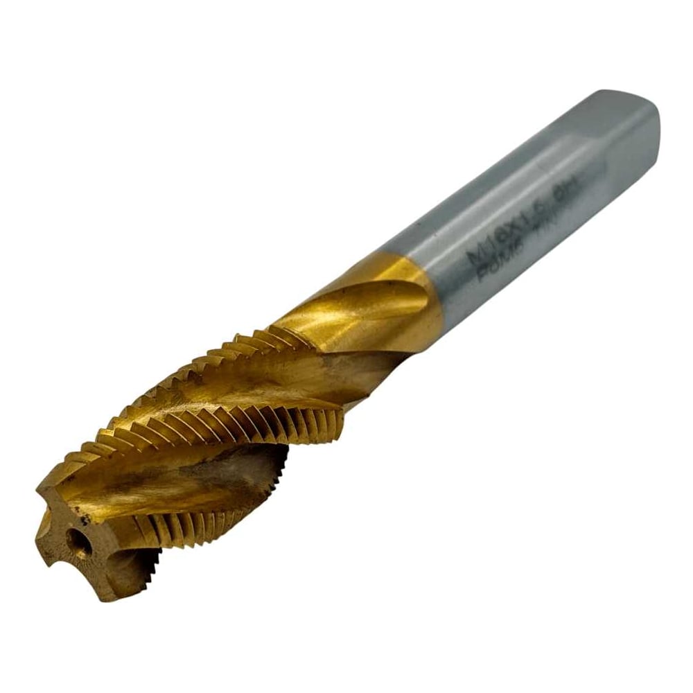 Изображение товара Метчик машинно-ручной TORNERI М 16x1.5 Р6М5 с покрытием TiN