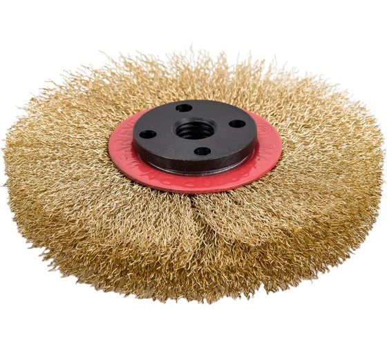 Изображение товара Корщетка дисковая Diamond Industrial 125 x 22,2/М14 мягкая латунированная проволока 0.3 мм DIDSHM12522