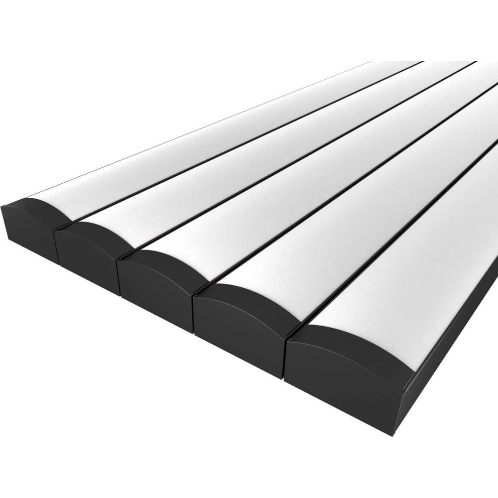 Изображение товара Комплект LED профиль для светодиодной подсветки 2м черный 5 шт