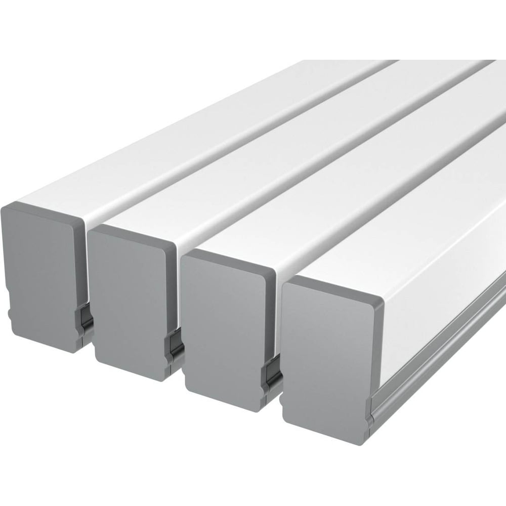 Изображение товара Комплект профилей Ledcraft LC-LP0616M1716-2x4Silver для подсветки 2м алюминий поликарбонат