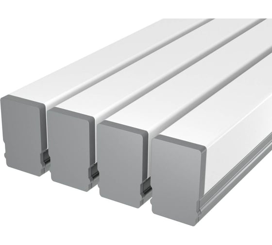 Изображение товара Комплект Ledcraft LC-LP0616M1716-2x4Silver из 4 шт серебро (2м профиль+2м рассеиватель+2 заглушки+2 крепежа) 1616240333