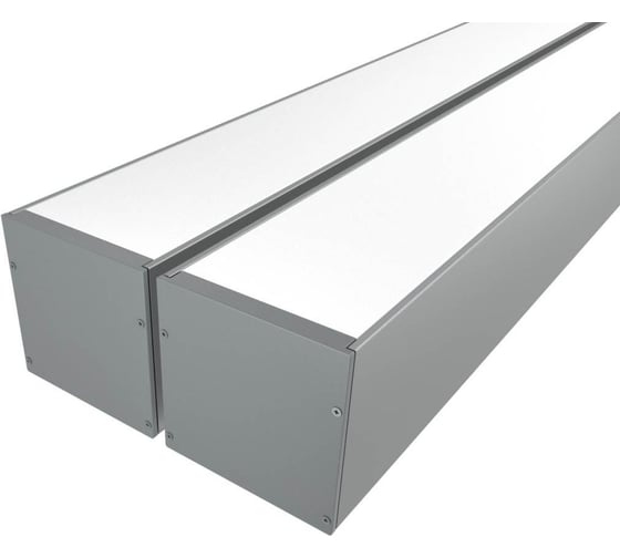 Изображение товара Комплект Ledcraft LC-LP100100M94-3x2Silver из 2 шт серебро (3м профиль+3м рассеиватель+2 заглушки+комплект шурупов) 1616340132