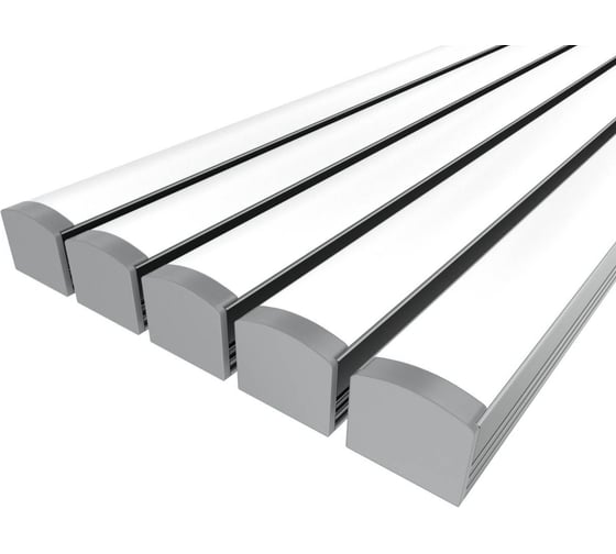 Изображение товара Комплект Ledcraft LC-LP1216M16-3x5Silver из 5 шт серебро (3м профиль+3м рассеиватель+2 заглушки+4 крепежа) 1616340497