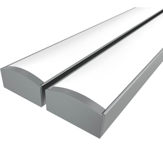 Изображение товара Комплект Ledcraft LC-LP0716M16-3x2Silver из 2 шт серебро (3м профиль+3м рассеиватель+2 заглушки) 1616340001