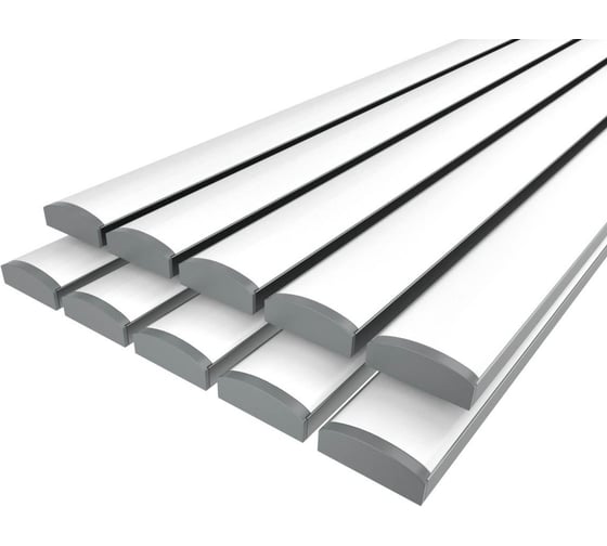 Изображение товара Комплект Ledcraft LC-LP0728M28-3x10Silver из 10 шт серебро (3м профиль+3м рассеиватель+2 заглушки) 1616340702