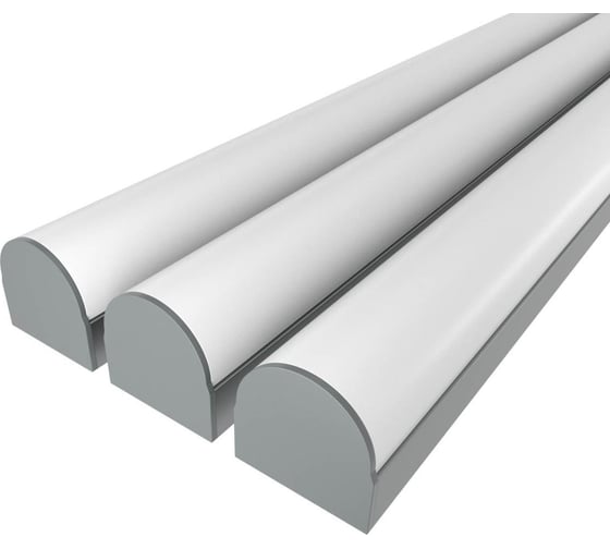 Изображение товара Комплект Ledcraft LC-LP1428M1-3x3Silver из 3 шт серебро (3м профиль+3м рассеиватель+2 заглушки) 1616340291