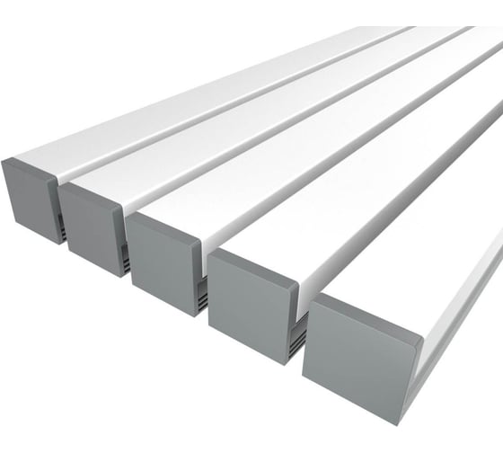 Изображение товара Комплект Ledcraft LC-LP1228M1728-3x5Silver из 5 шт серебро (3м профиль+3м рассеиватель+2 заглушки) 1616340517