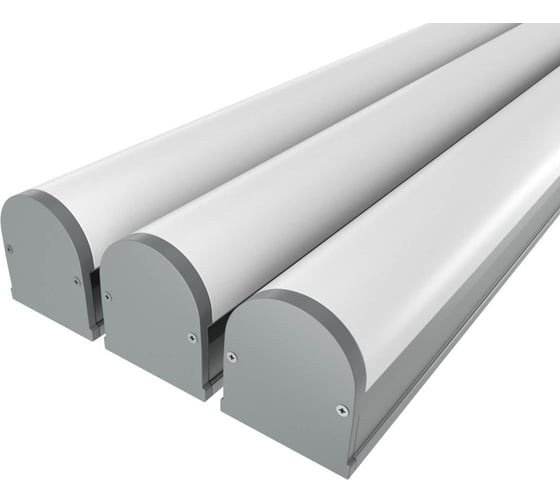Изображение товара Комплект Ledcraft LC-LP1827M1-2x3Silver из 3 шт серебро (2м профиль+2м рассеиватель+2 заглушки+комплект шурупов) 1616240277
