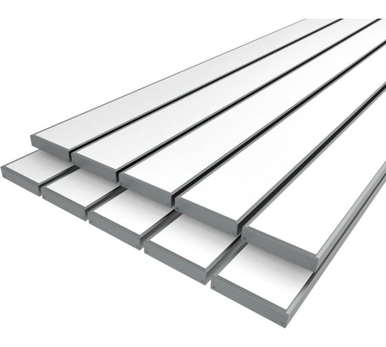 Изображение товара Комплект Ledcraft LC-LP1050M44-3x10Silver из 10 шт серебро (3м профиль+3м рассеиватель+2 заглушки) 1616340712