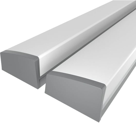 Изображение товара Комплект Ledcraft LC-LP0733M36T-2x2Silver из 2 шт серебро (2м профиль+2м рассеиватель+2 заглушки) 1616240074