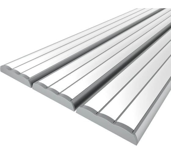 Изображение товара Комплект Ledcraft LC-LP0959M16-2x3Silver из 3 шт серебро (2м профиль+2м рассеиватель 3шт+2 заглушки) 1616240263