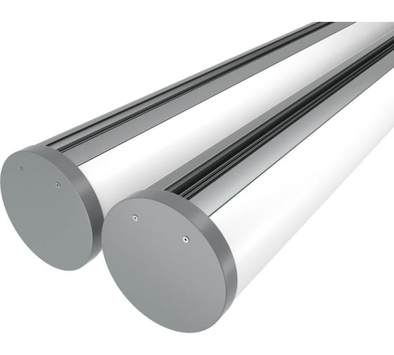 Изображение товара Комплект Ledcraft LC-LP1135M60-2x2Silver из 2 шт серебро (2м профиль+2м рассеиватель+2 заглушки+комплект шурупов) 1616240098
