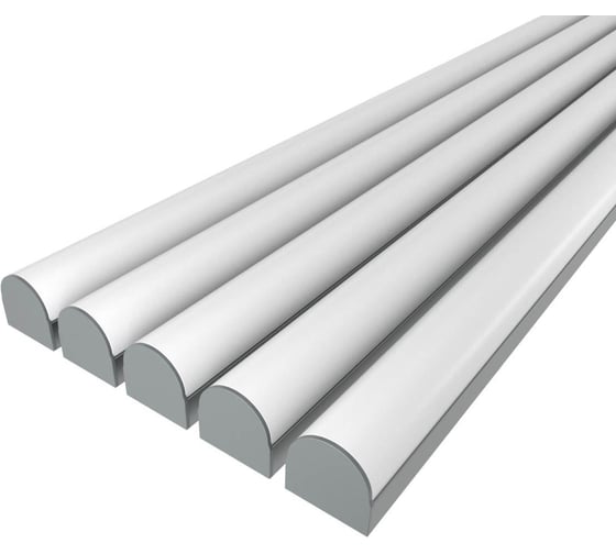 Изображение товара Комплект Ledcraft LC-LP1428M1-3x5Silver из 5 шт серебро (3м профиль+3м рассеиватель+2 заглушки) 1616340607