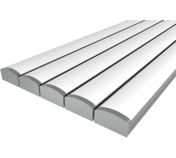 Изображение товара Комплект Ledcraft LC-LP1228M28-2x5Silver из 5 шт серебро (2м профиль+2м рассеиватель+2 заглушки) 1616240516