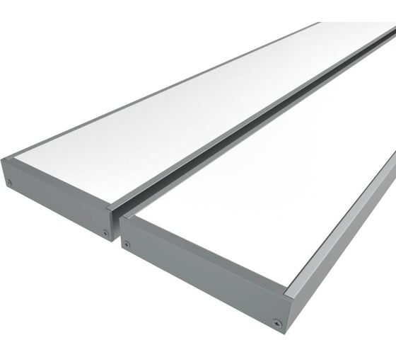 Изображение товара Комплект Ledcraft LC-LP1050M44-2x2Silver из 2 шт серебро (2м профиль+2м рассеиватель+2 заглушки) 1616240080