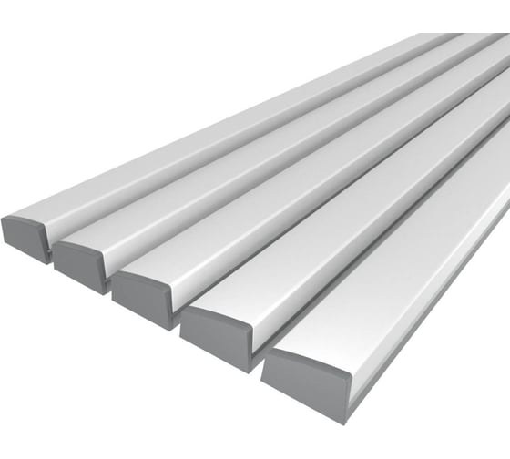 Изображение товара Комплект Ledcraft LC-LP0733M36T-2x5Silver из 5 шт серебро (2м профиль+2м рассеиватель+2 заглушки) 1616240548