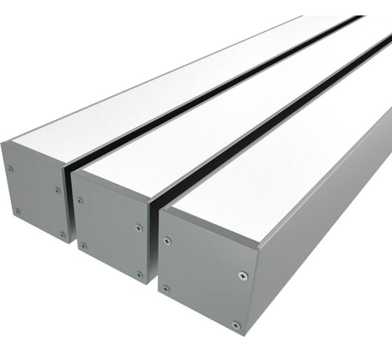 Изображение товара Комплект Ledcraft LC-LP3030M30-2x3Silver из 3 шт серебро (2м профиль+2м рассеиватель+2 заглушки+комплект шурупов) 1616240313
