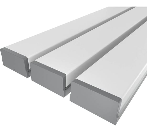 Изображение товара Комплект Ledcraft LC-LP0733M36-2x3Silver из 3 шт серебро (2м профиль+2м рассеиватель+2 заглушки) 1616240231