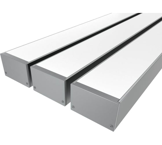 Изображение товара Комплект Ledcraft LC-LP3250M44-2x3Silver из 3 шт серебро (2м профиль+2м рассеиватель+2 заглушки+комплект шурупов) 1616240207