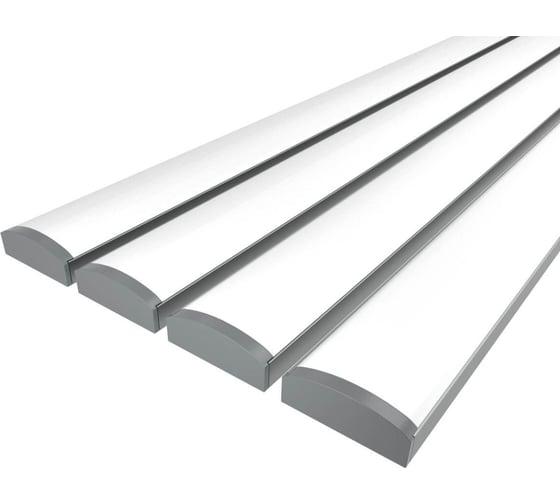 Изображение товара Комплект Ledcraft LC-LP0728M28-2x4Silver из 4 шт серебро (2м профиль+2м рассеиватель+2 заглушки) 1616240386