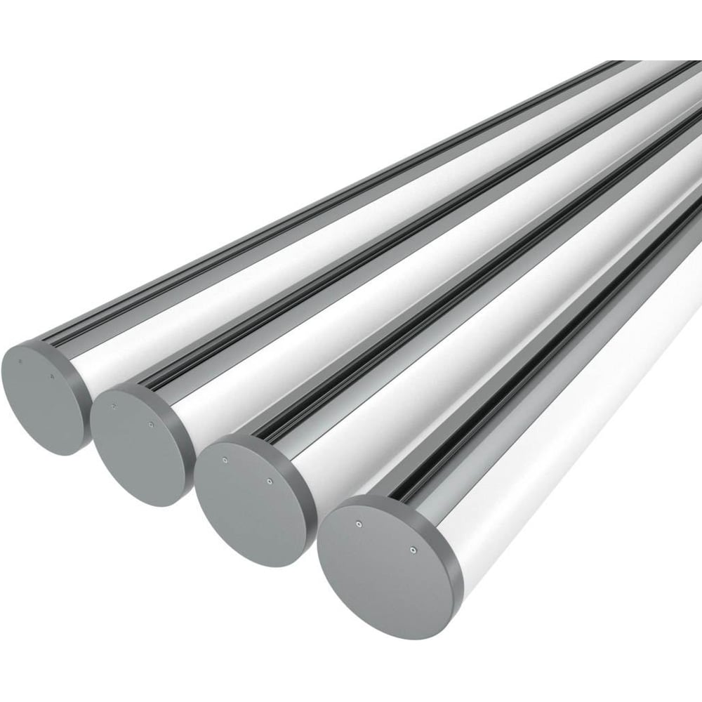 Изображение товара Комплект Ledcraft LC-LP1135M60-3x4Silver из 4 шт серебро (3м профиль+3м рассеиватель+2 заглушки+комплект шурупов) 1616340414