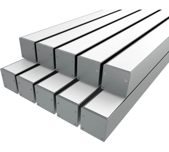Изображение товара Комплект Ledcraft LC-LP3030M30-2x10Silver из 10 шт серебро (2м профиль+2м рассеиватель+2 заглушки+комплект шурупов) 1616240787