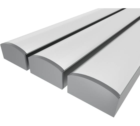 Изображение товара Комплект Ledcraft LC-LP1227M28-3x3Silver из 3 шт серебро (3м профиль+3м рассеиватель+2 заглушки) 1616340253