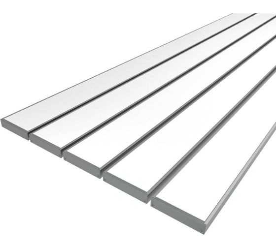 Изображение товара Комплект Ledcraft LC-LP1050M44-3x5Silver из 5 шт серебро (3м профиль+3м рассеиватель+2 заглушки) 1616340554