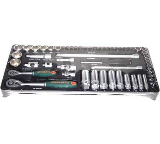 Изображение товара Набор торцевых головок 1/4" и 3/8"DR  57 предметов (ложемент) Jonnesway S04H3157ST (S04H3157SP)