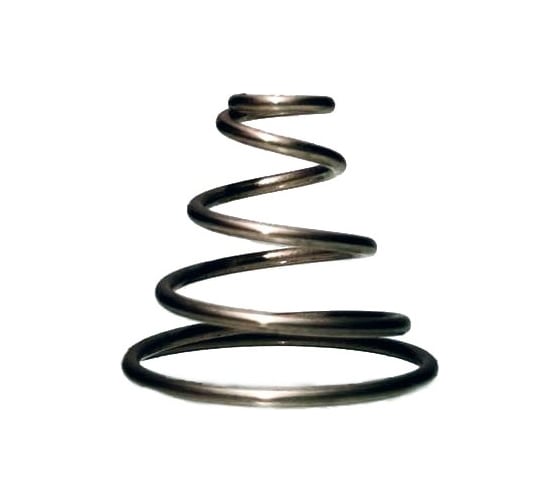 Изображение товара Пружина сжатия STAMO коническая (1,5x30x15x3,5 - нержавеющая сталь) 10 штук VI5705