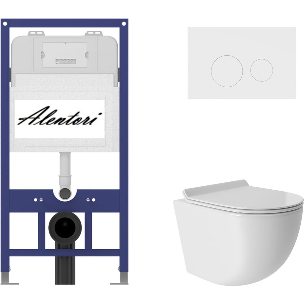 Изображение товара Инсталляция AQUEDUTO для унитаза AL.SIS11TAL.CHI019WMOV0110