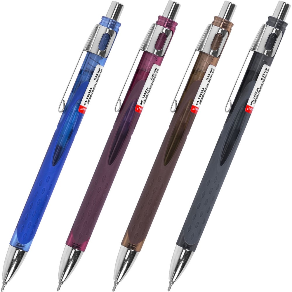 Изображение товара Ручка шариковая автоматическая с грипом BRAUBERG STYLE RT, синий, 12 шт.